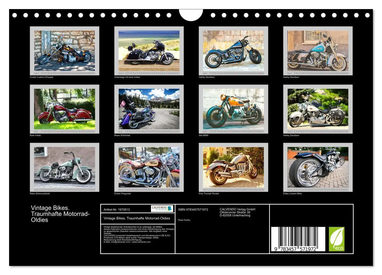 Bild: 9783457571972 | Vintage Bikes. Traumhafte Motorrad-Oldies (Wandkalender 2026 DIN A4...