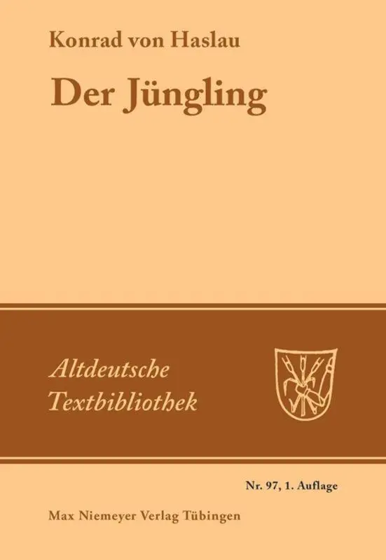 Cover: 9783484201972 | Der Jüngling | Konrad von Haslau | Taschenbuch | Deutsch | 1984