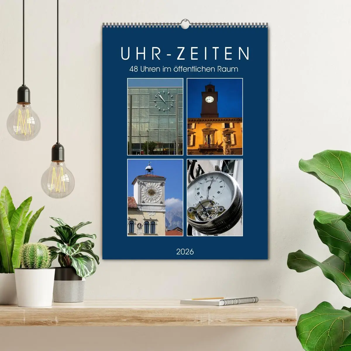 Bild: 9783516351972 | Uhr-Zeiten (Wandkalender 2026 DIN A2 hoch), CALVENDO Monatskalender