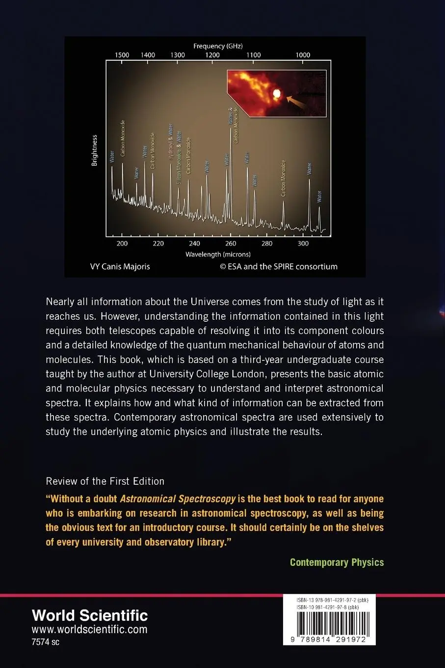 Rückseite: 9789814291972 | ASTRONOMICAL SPECTROSCOPY (2ND ED) | Tennyson Jonathan | Taschenbuch