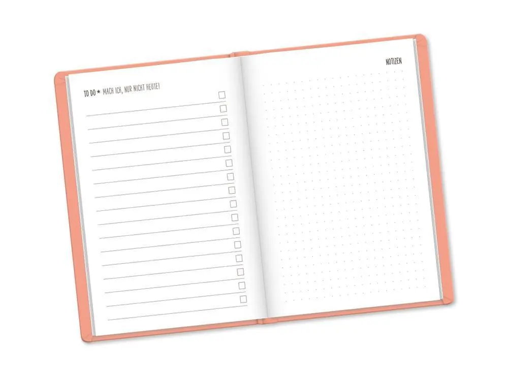 Bild: 9783986362072 | Terminplaner Lederlook 2026 Peach | Terminplaner Lederlook A6 | 136 S.