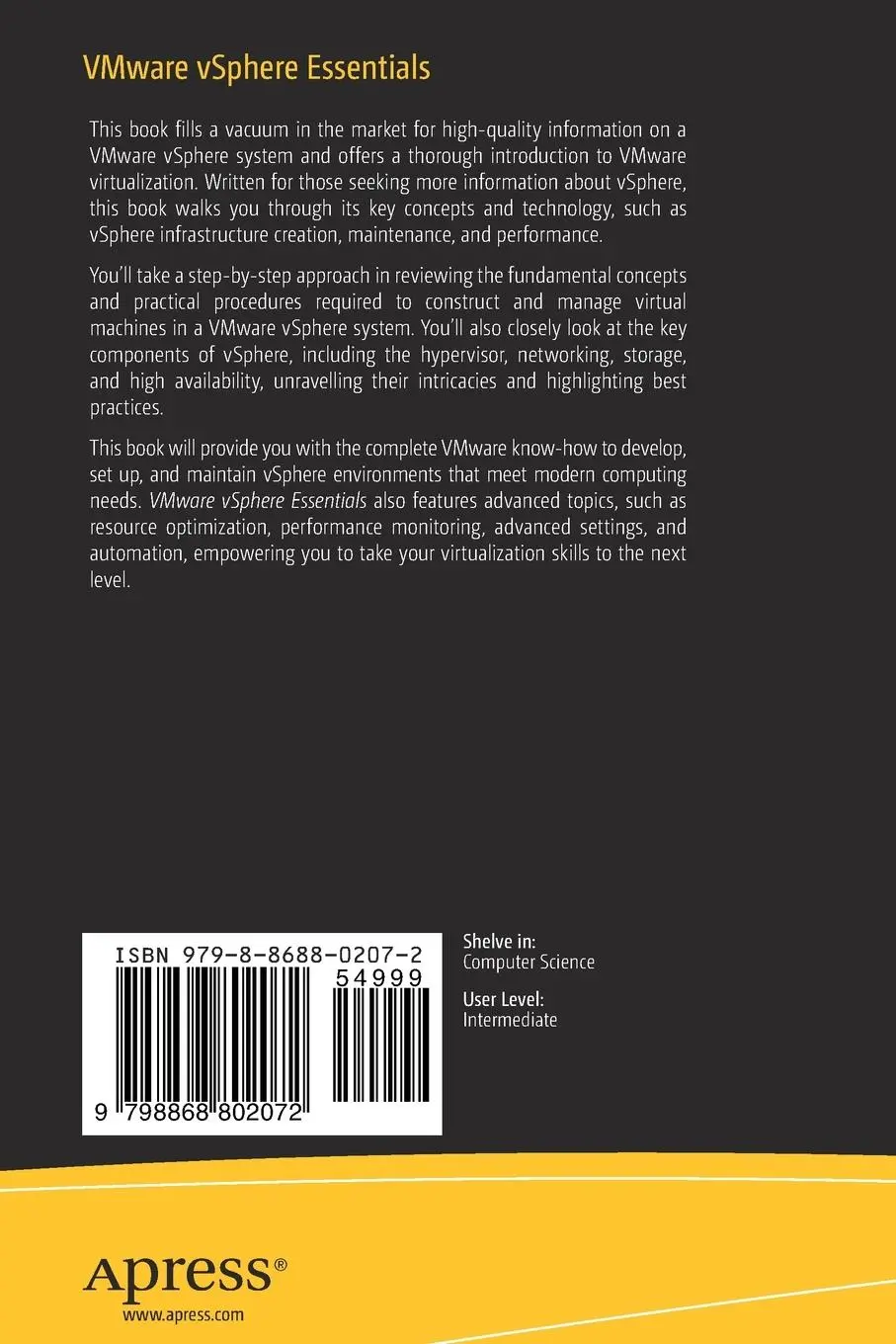 Rückseite: 9798868802072 | VMware vSphere Essentials | Luciano Patrão | Taschenbuch | xxviii