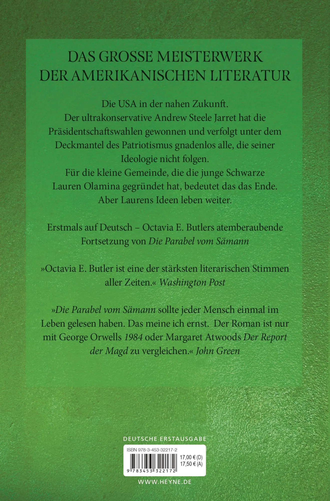 Bild: 9783453322172 | Die Parabel der Talente | Octavia E. Butler | Taschenbuch | Parabel