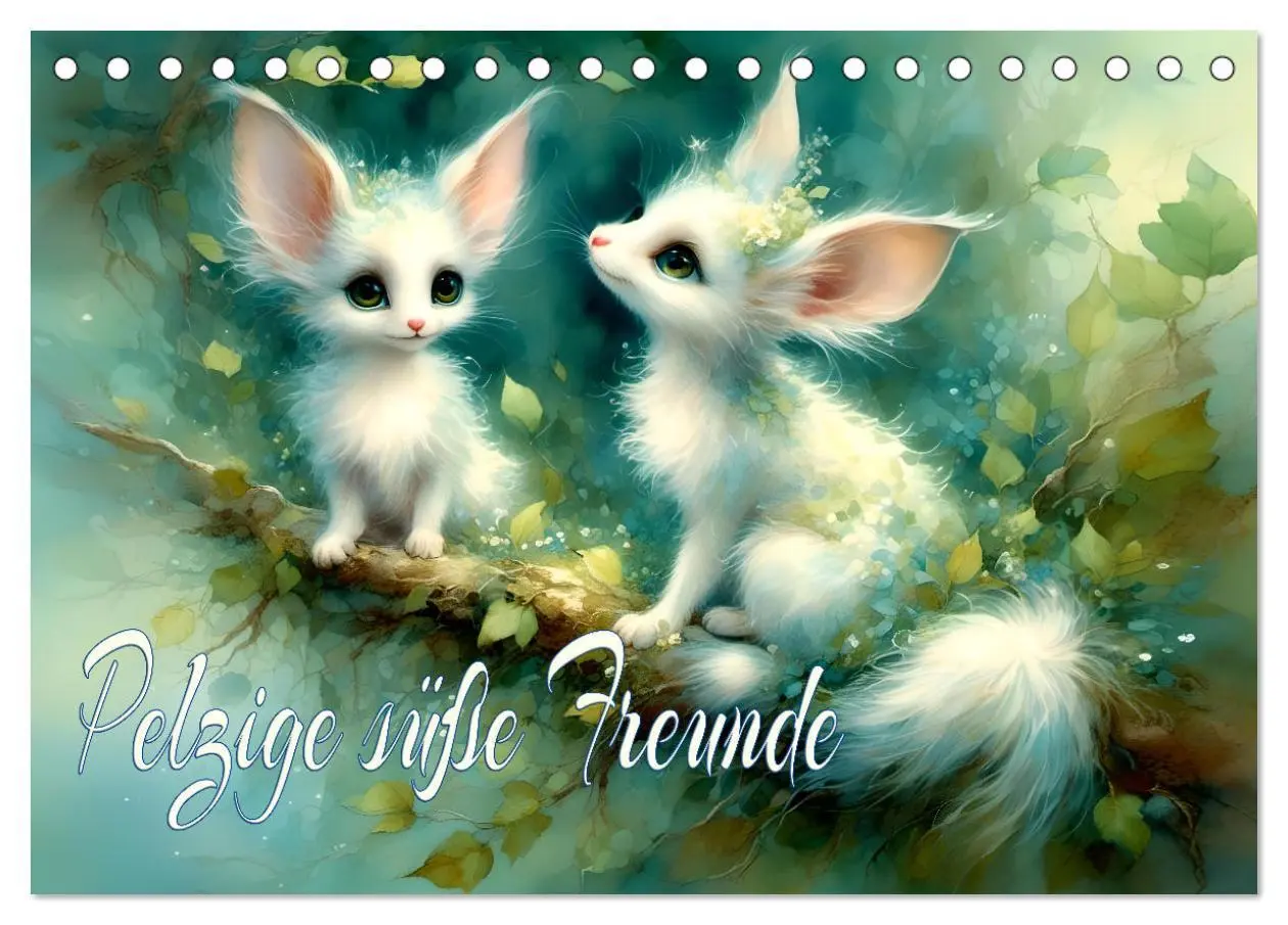 Cover: 9783457382172 | Pelzige süße Freunde (Tischkalender 2026 DIN A5 quer), CALVENDO...