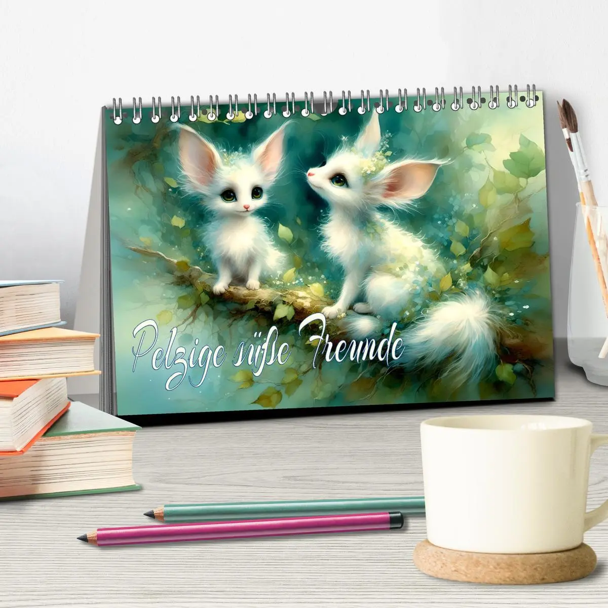 Bild: 9783457382172 | Pelzige süße Freunde (Tischkalender 2026 DIN A5 quer), CALVENDO...
