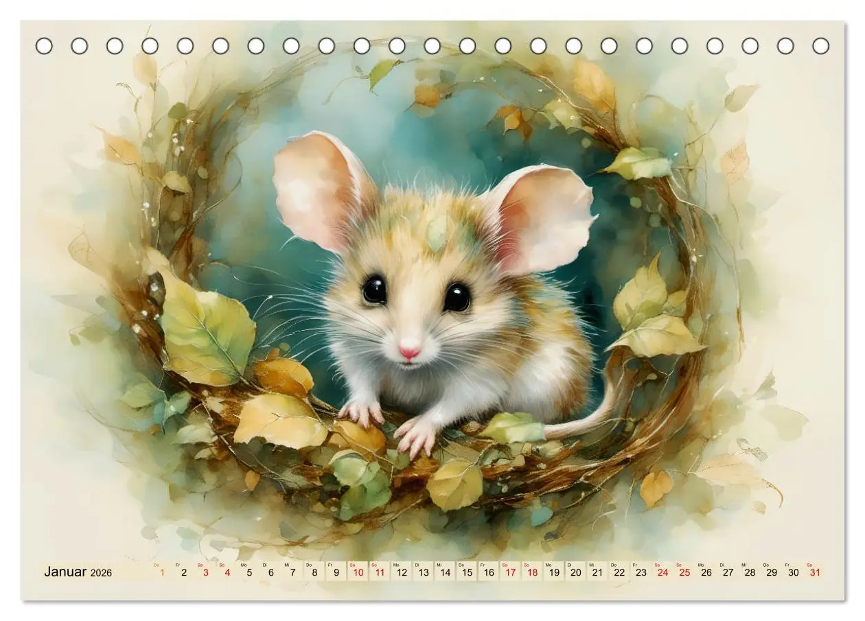 Bild: 9783457382172 | Pelzige süße Freunde (Tischkalender 2026 DIN A5 quer), CALVENDO...