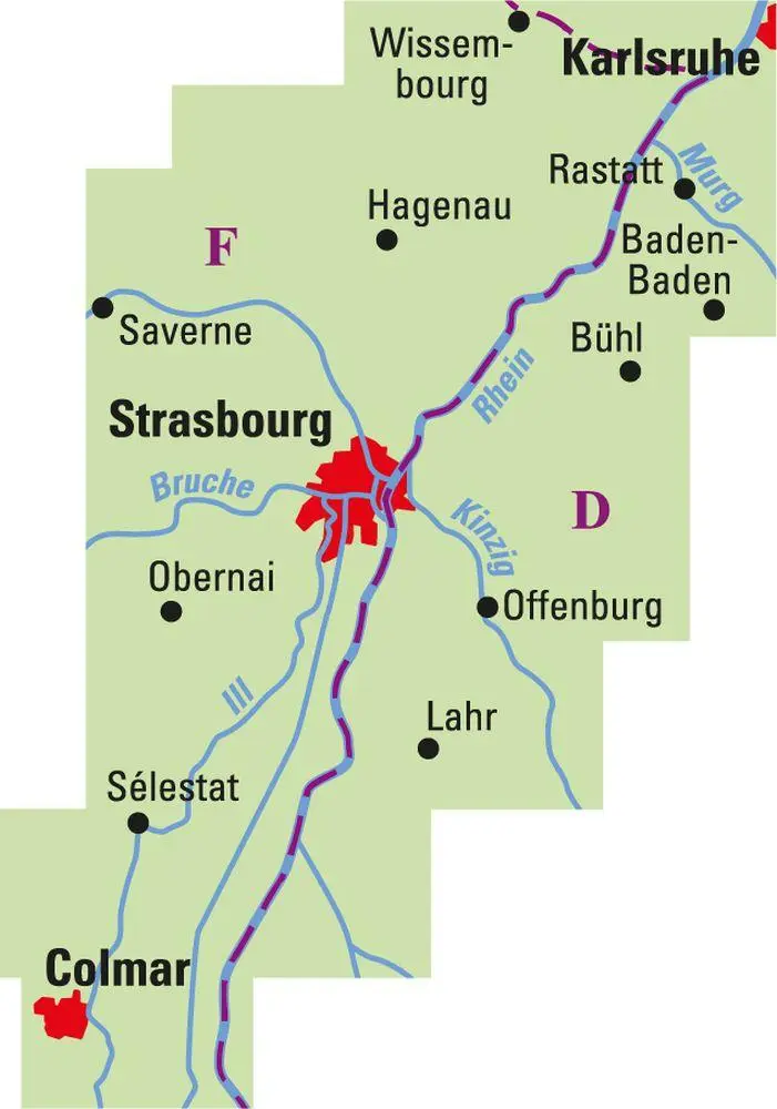 Bild: 9783969902172 | ADFC-Regionalkarte Elsass, 1:75.000, mit Tagestourenvorschlägen,...
