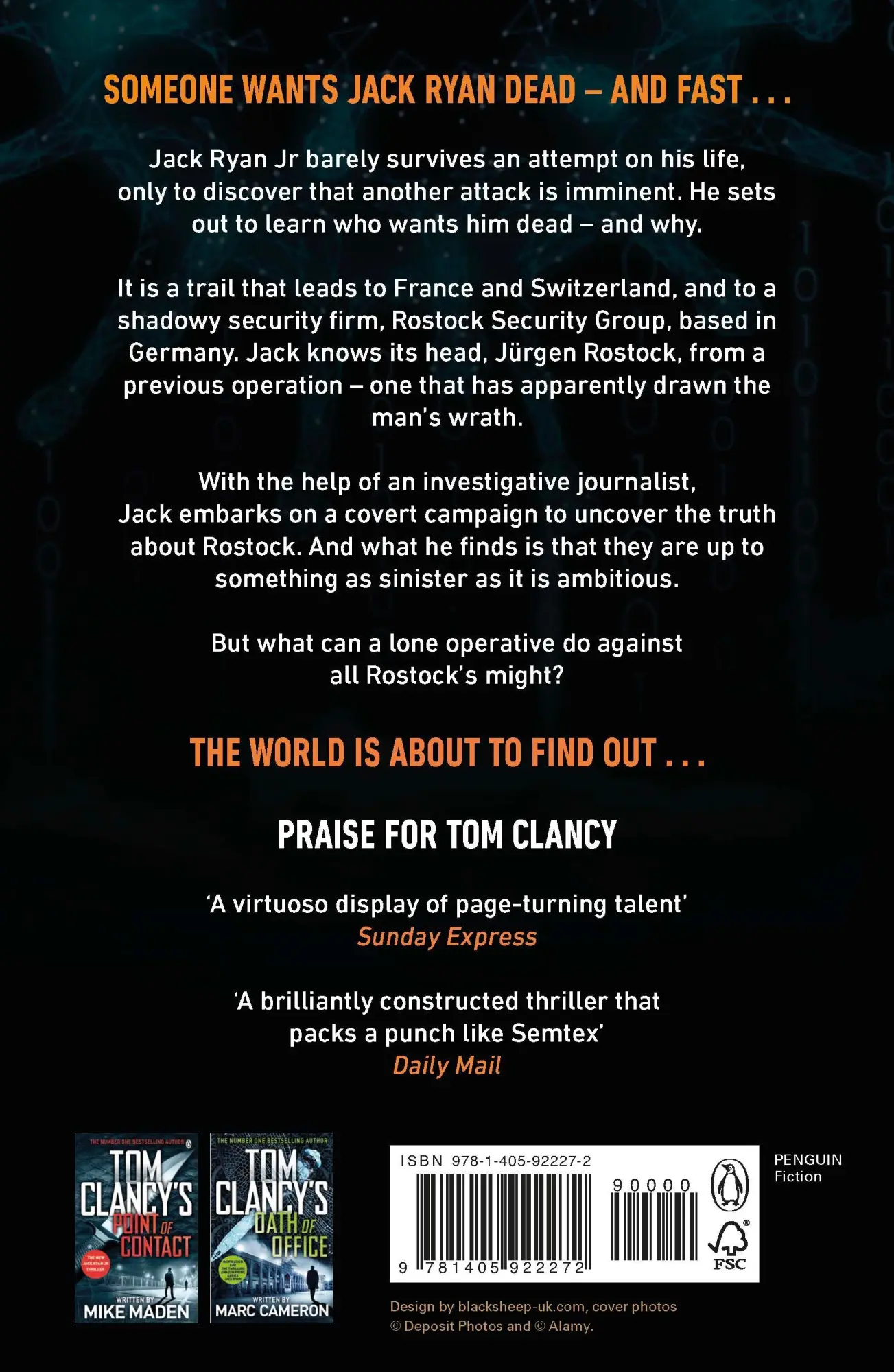 Rückseite: 9781405922272 | Tom Clancy's Duty and Honour | Grant Blackwood | Taschenbuch | 394 S.