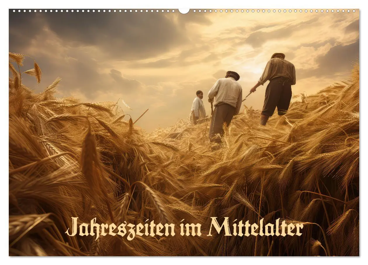 Cover: 9783457512272 | Jahreszeiten im Mittelalter (Wandkalender 2026 DIN A2 quer),...