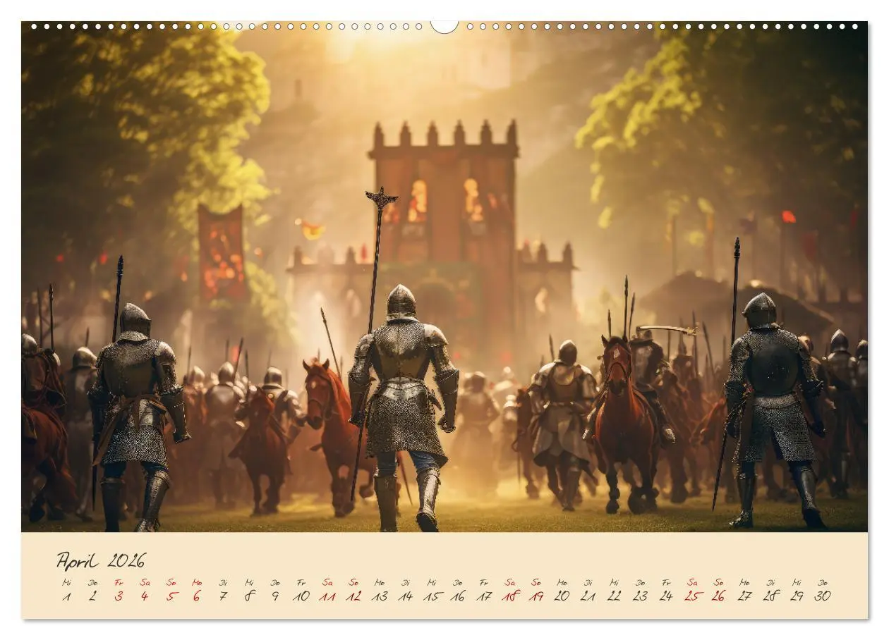 Bild: 9783457512272 | Jahreszeiten im Mittelalter (Wandkalender 2026 DIN A2 quer),...