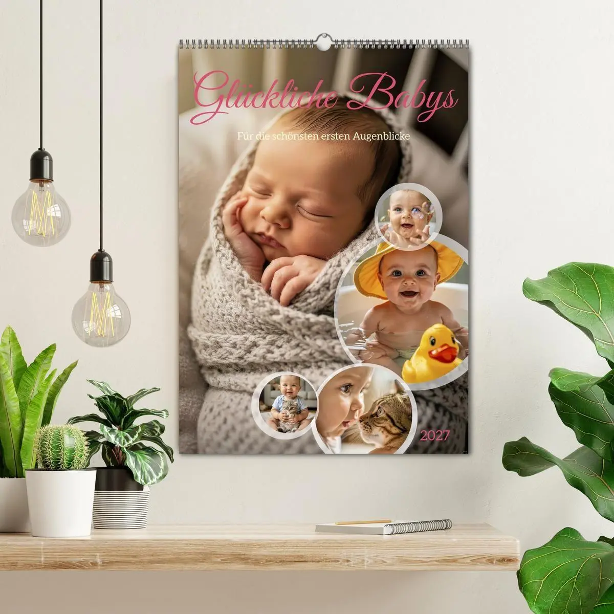Bild: 9783516772272 | Glückliche Babys (Wandkalender 2027 DIN A2 hoch), CALVENDO...