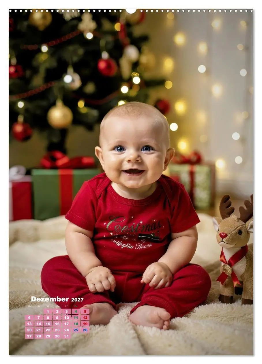 Bild: 9783516772272 | Glückliche Babys (Wandkalender 2027 DIN A2 hoch), CALVENDO...
