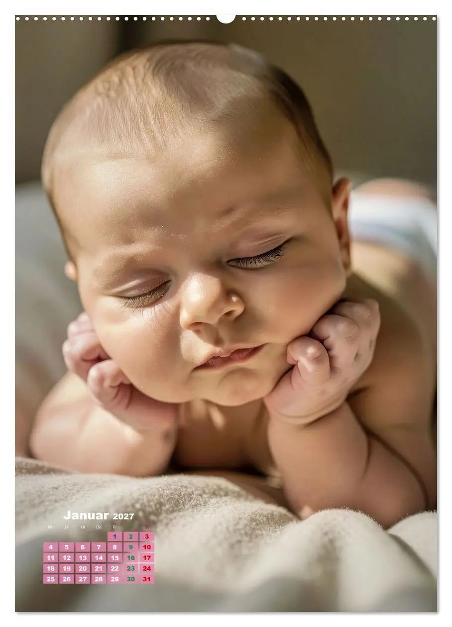 Bild: 9783516772272 | Glückliche Babys (Wandkalender 2027 DIN A2 hoch), CALVENDO...