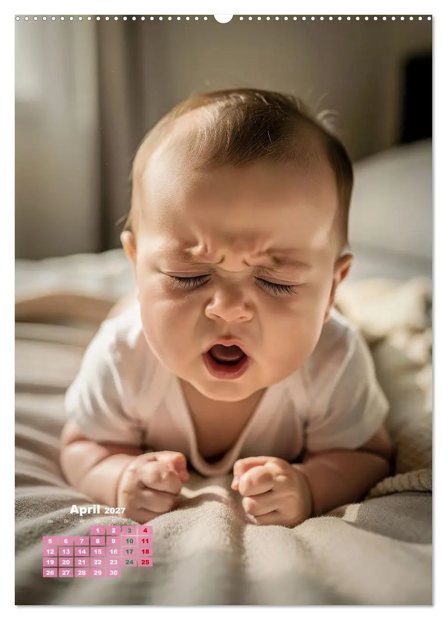 Bild: 9783516772272 | Glückliche Babys (Wandkalender 2027 DIN A2 hoch), CALVENDO...