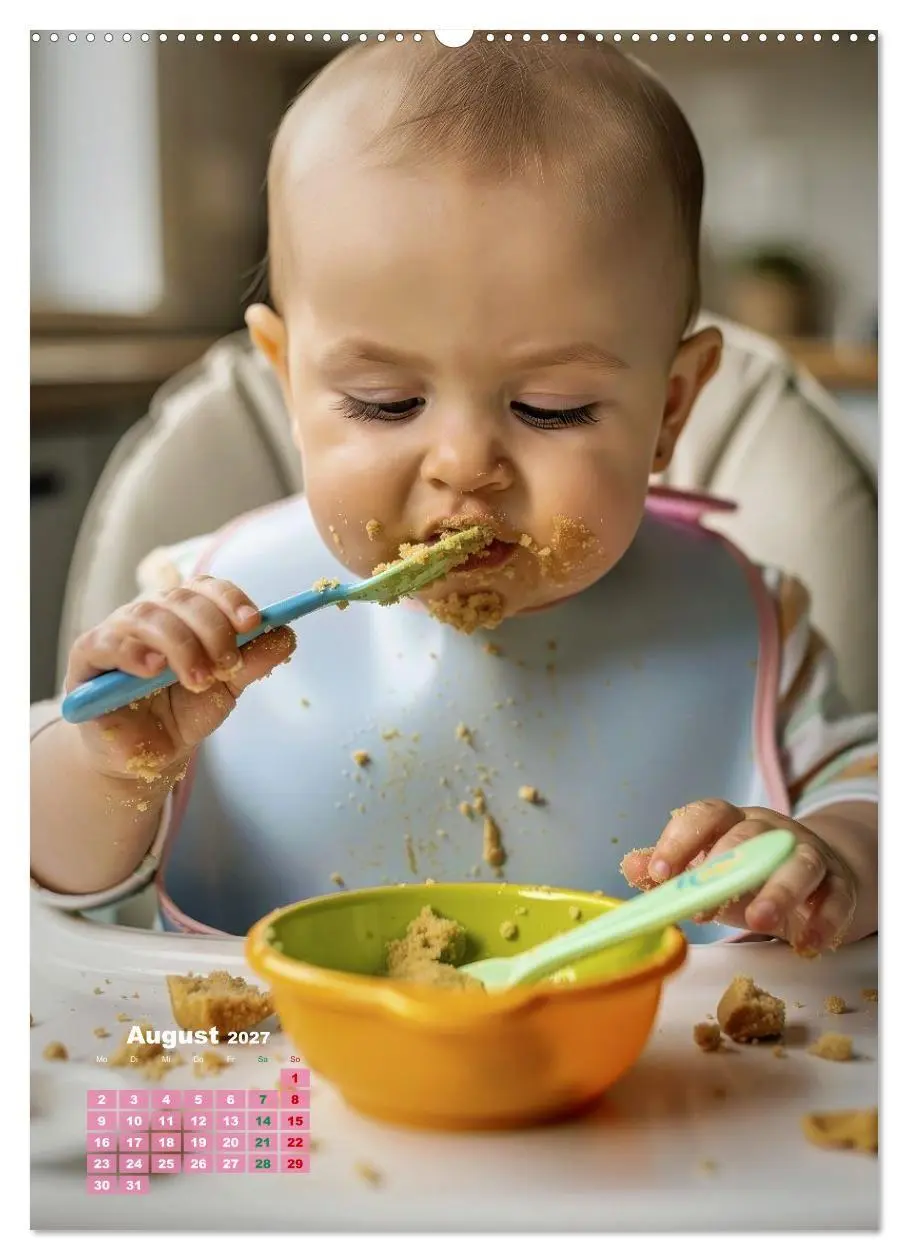 Bild: 9783516772272 | Glückliche Babys (Wandkalender 2027 DIN A2 hoch), CALVENDO...