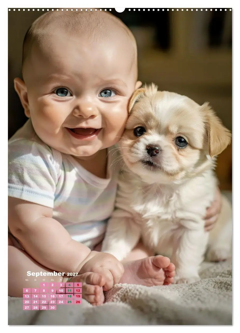 Bild: 9783516772272 | Glückliche Babys (Wandkalender 2027 DIN A2 hoch), CALVENDO...