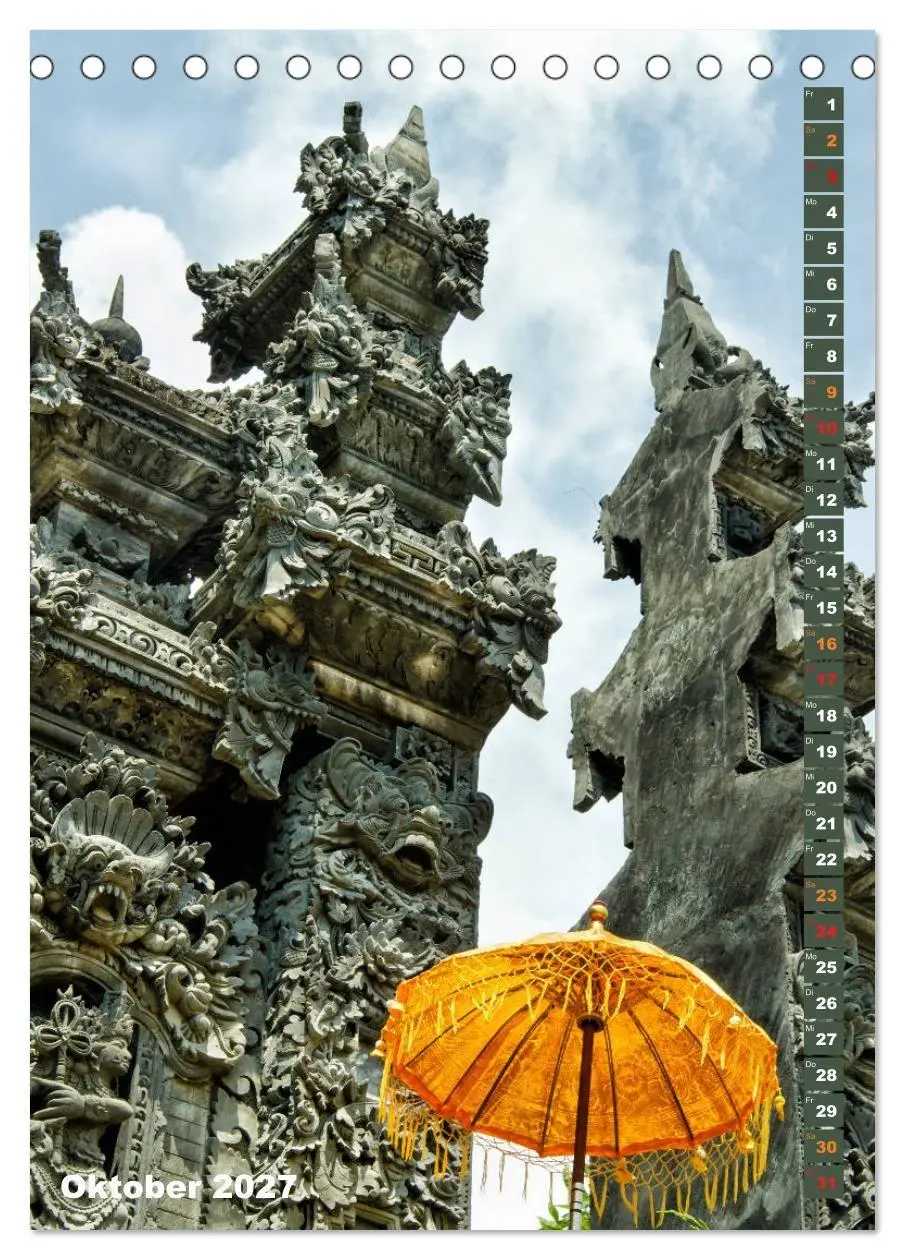 Bild: 9783569552272 | Exotisches Bali (Tischkalender 2027 DIN A5 hoch), CALVENDO...