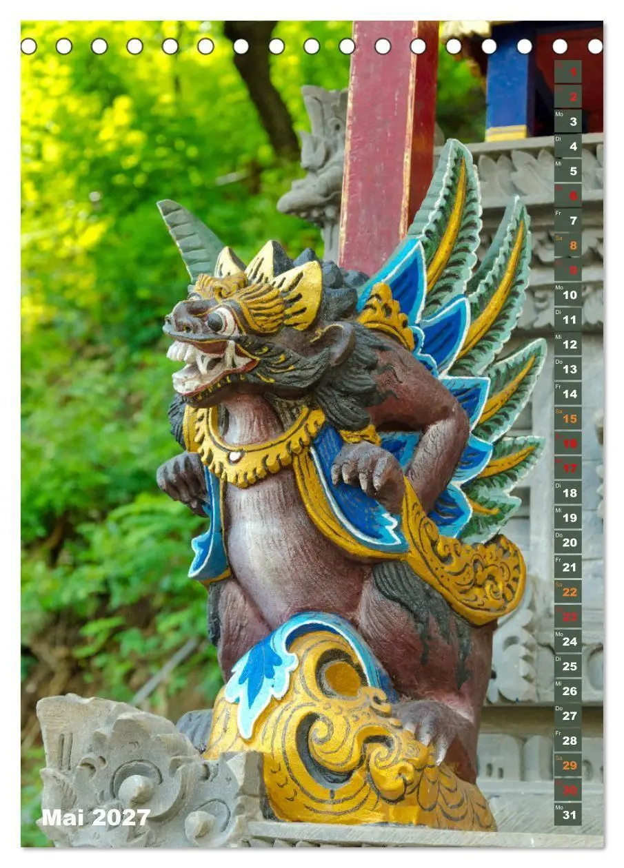 Bild: 9783569552272 | Exotisches Bali (Tischkalender 2027 DIN A5 hoch), CALVENDO...