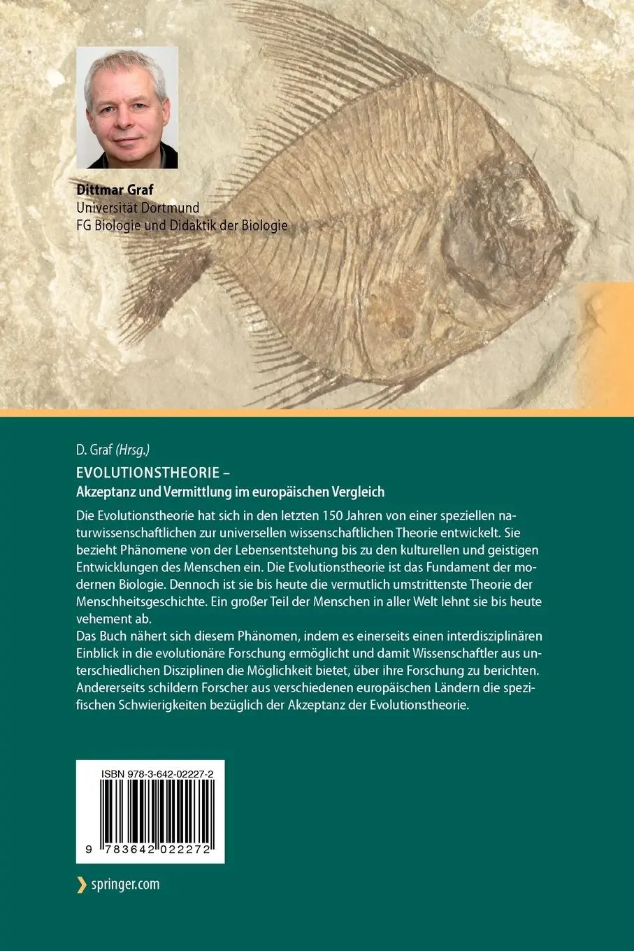 Rückseite: 9783642022272 | Evolutionstheorie - Akzeptanz und Vermittlung im europäischen...