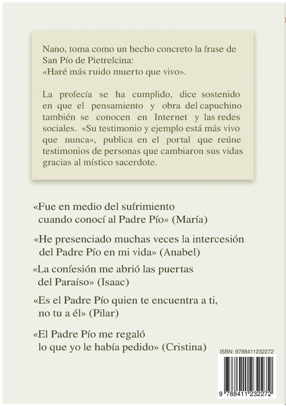 Rückseite: 9788411232272 | Padre Pío | Haré más ruido muerto que vivo | Fernando Antón | Buch