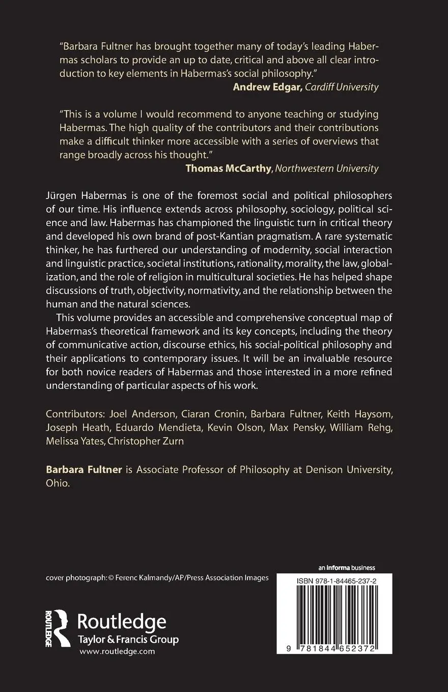 Rückseite: 9781844652372 | Jurgen Habermas | Key Concepts | Barbara Fultner | Taschenbuch | 2010