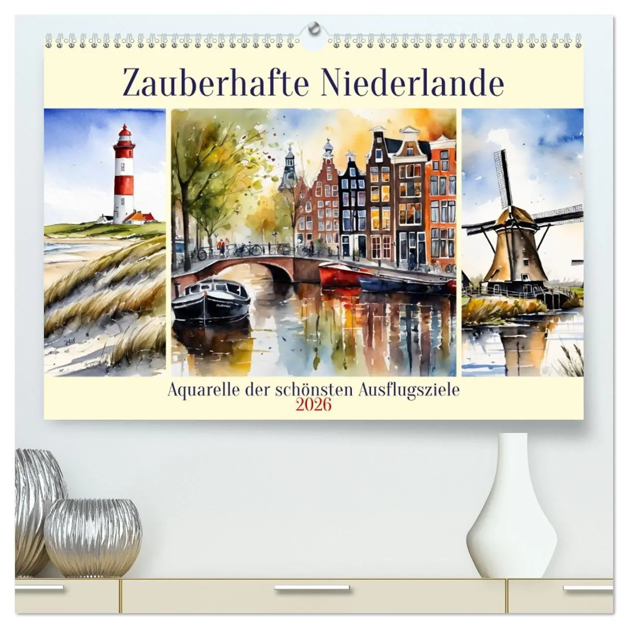 Cover: 9783457362372 | Zauberhafte Niederlande (hochwertiger Premium Wandkalender 2026 DIN...