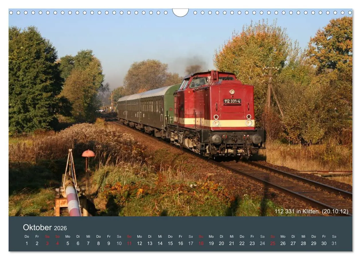 Bild: 9783516072372 | Mit Diesellokomotiven quer durch die Lausitz - 2026 (Wandkalender...
