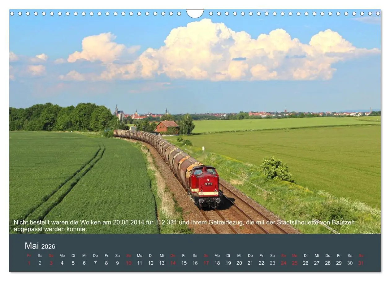 Bild: 9783516072372 | Mit Diesellokomotiven quer durch die Lausitz - 2026 (Wandkalender...