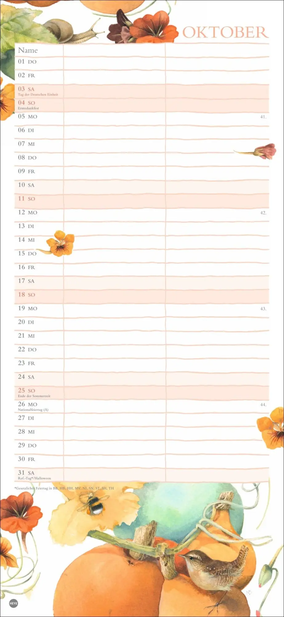 Bild: 9783756412372 | Marjolein Bastin: Planer für zwei 2026 | Marjolein Bastin | Kalender