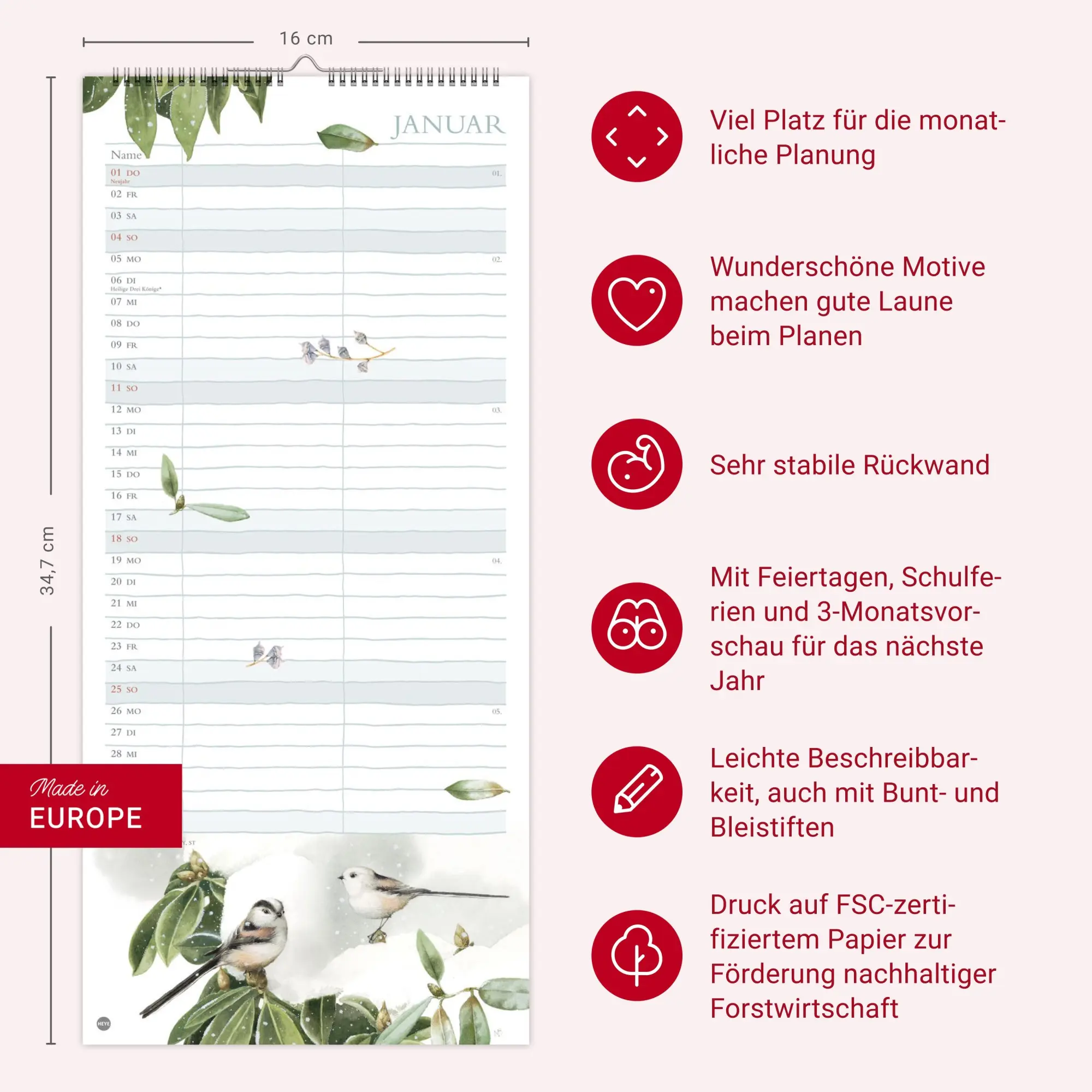 Bild: 9783756412372 | Marjolein Bastin: Planer für zwei 2026 | Marjolein Bastin | Kalender