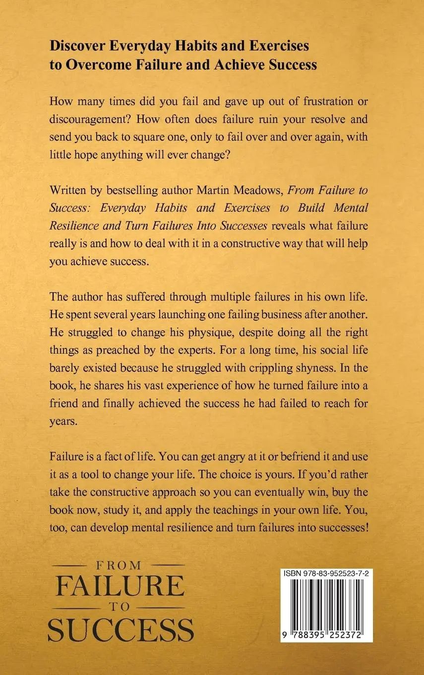Rückseite: 9788395252372 | From Failure to Success | Martin Meadows | Buch | Gebunden | Englisch