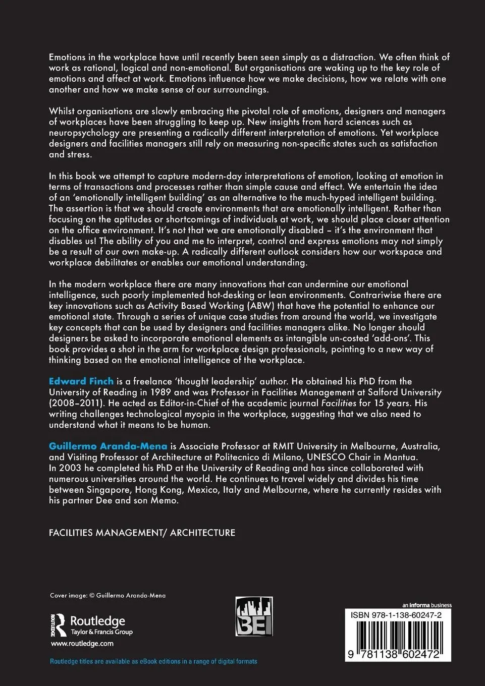 Rückseite: 9781138602472 | Creating Emotionally Intelligent Workspaces | Edward Finch (u. a.)