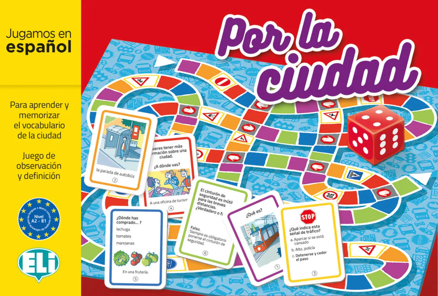 Cover: 9783125152472 | Por la ciudad (Spiel) | Niveau A2-B1 | Spiel | Brettspiel | Deutsch
