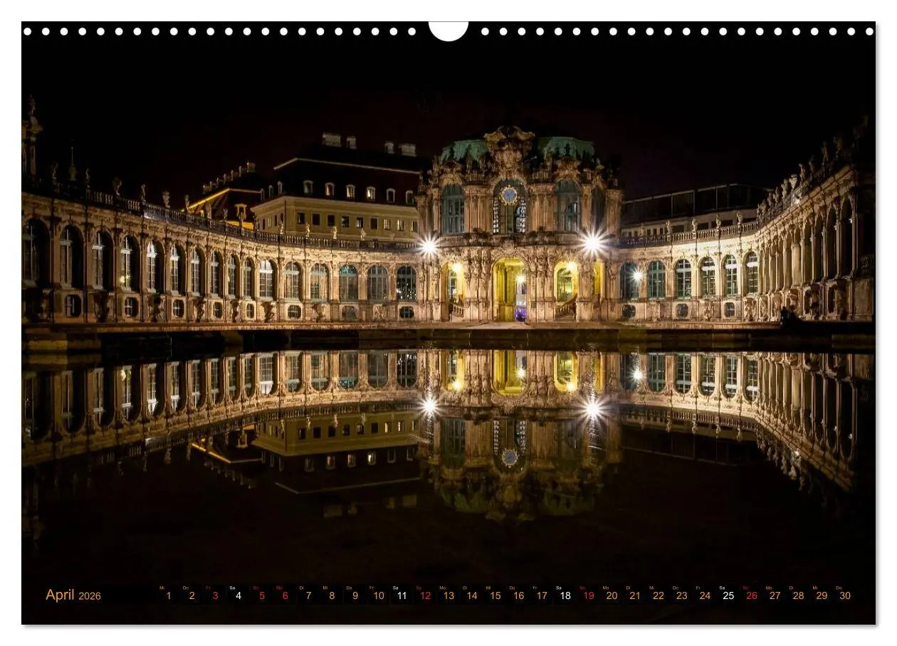 Bild: 9783516132472 | Eine Nacht in Dresden (Wandkalender 2026 DIN A3 quer), CALVENDO...