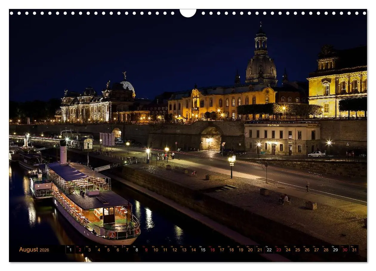 Bild: 9783516132472 | Eine Nacht in Dresden (Wandkalender 2026 DIN A3 quer), CALVENDO...