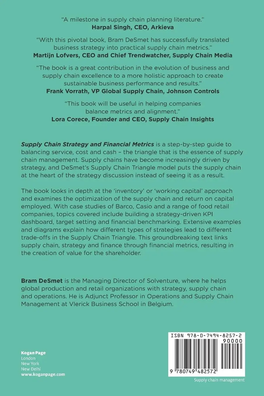 Rückseite: 9780749482572 | Supply Chain Strategy and Financial Metrics | Bram Desmet | Buch