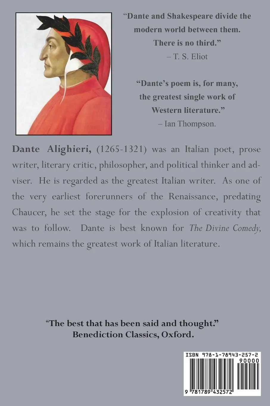 Rückseite: 9781789432572 | The Divine Comedy | Dante | Taschenbuch | Englisch | 2021