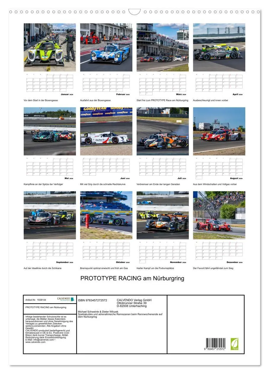 Bild: 9783457272572 | PROTOTYPE RACING am Nürburgring (Wandkalender 2026 DIN A2 hoch),...