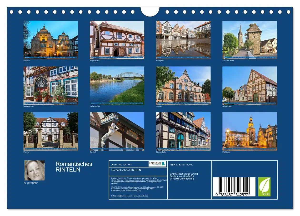 Bild: 9783457342572 | Romantisches RINTELN (Wandkalender 2026 DIN A4 quer), CALVENDO...