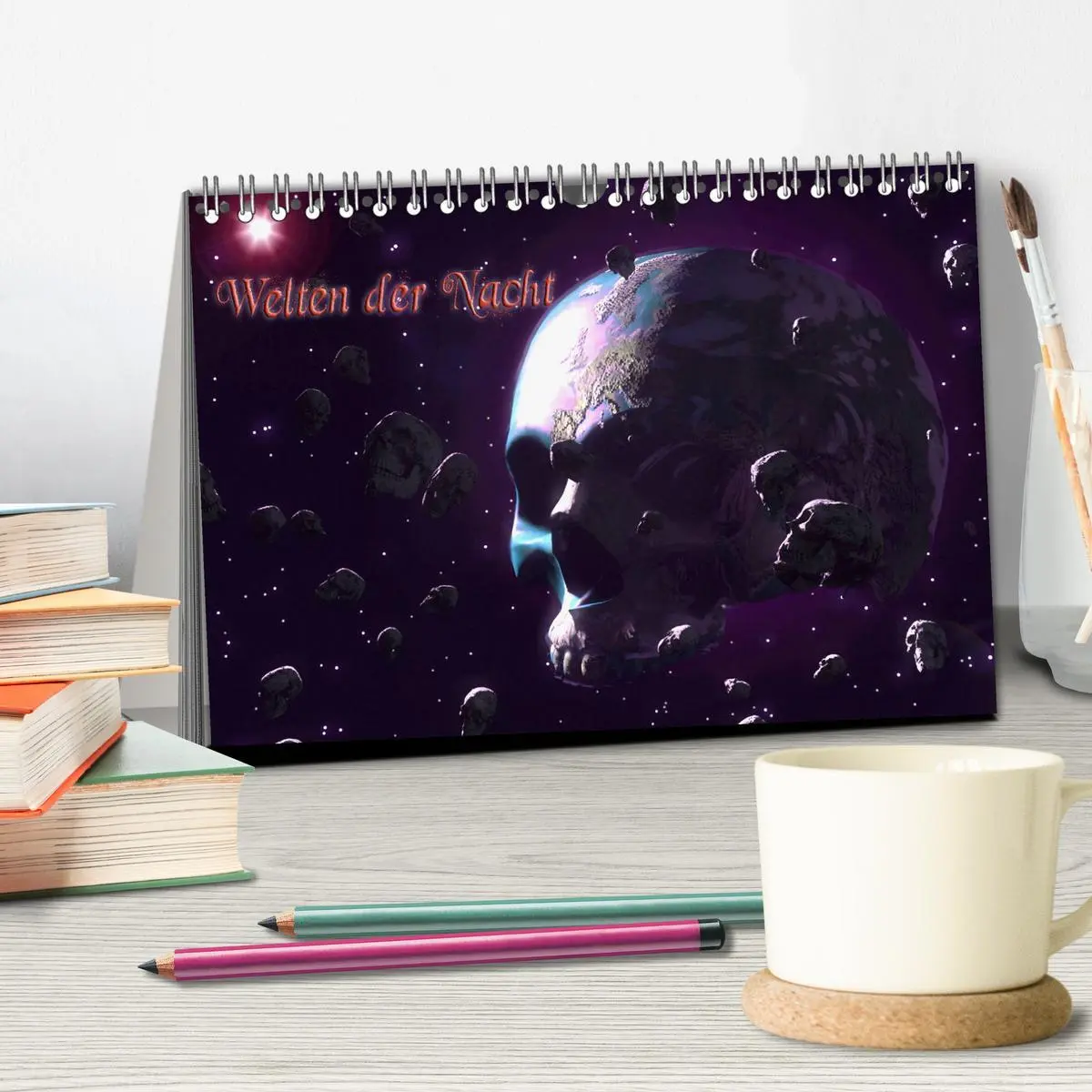 Bild: 9783516122572 | Welten der Nacht - Gothic und Dark Art (Tischkalender 2026 DIN A5...