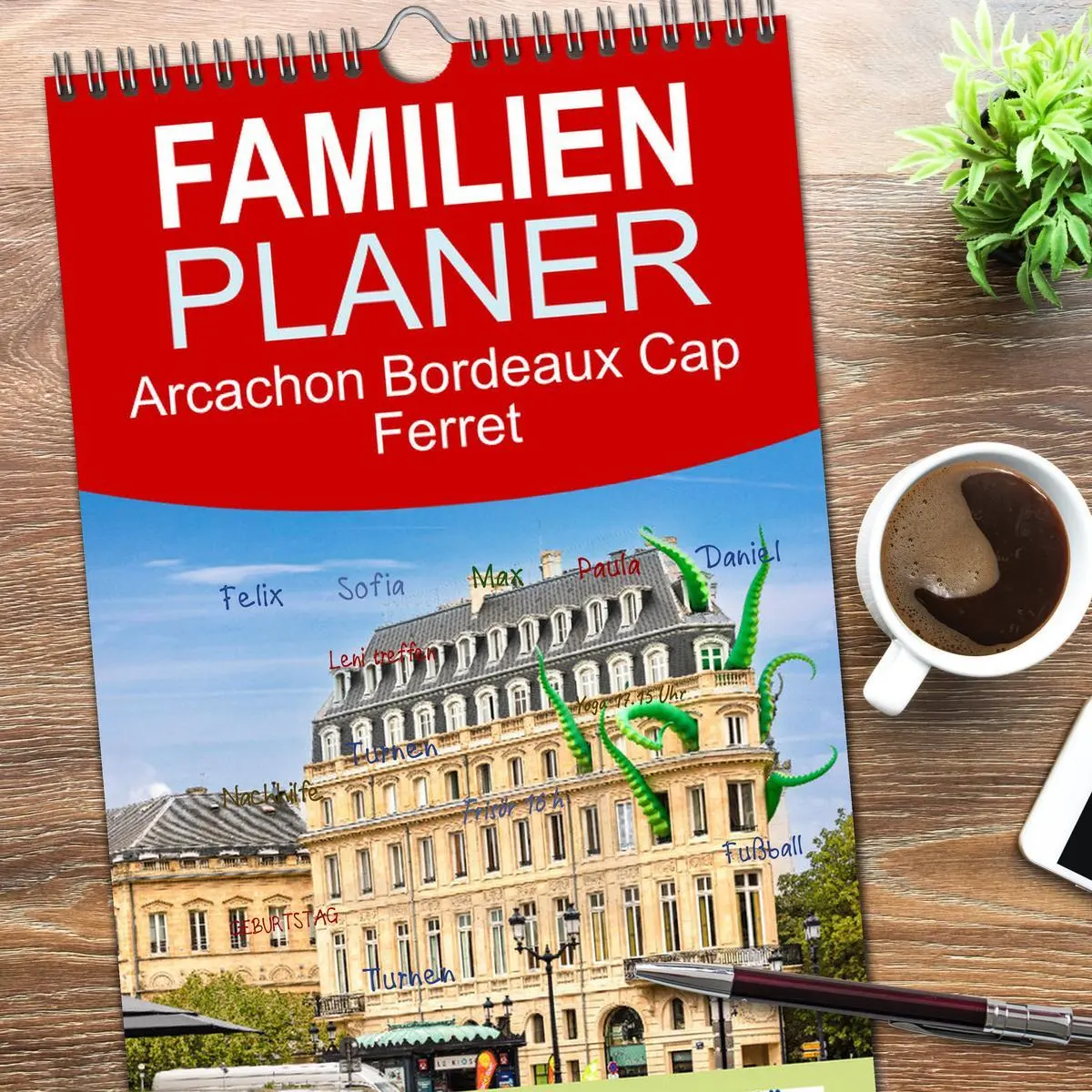 Bild: 9783516502572 | Familienplaner 2026 - Arcachon Bordeaux Cap Ferret mit 5 Spalten...
