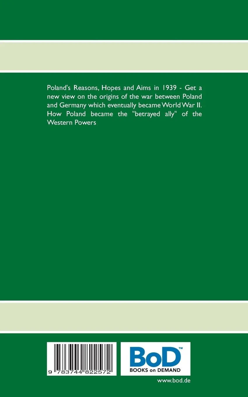 Rückseite: 9783744822572 | Poland's War Calculation in 1939 | Reasons, Hopes and Aims | Scheil