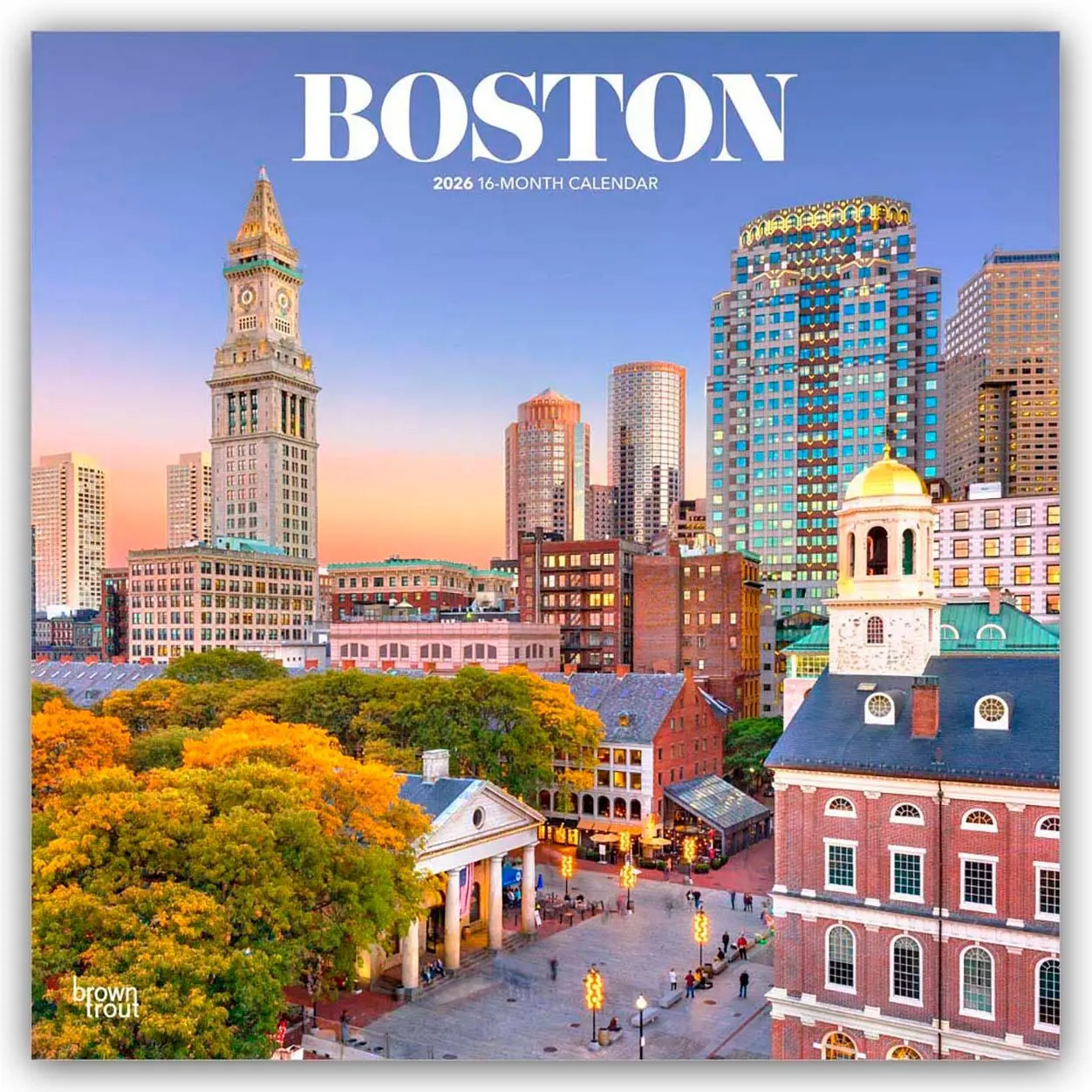 Cover: 9798330702572 | Boston 2026 12 X 24 Inch (Hanging) Monthly Square Wall Calendar...