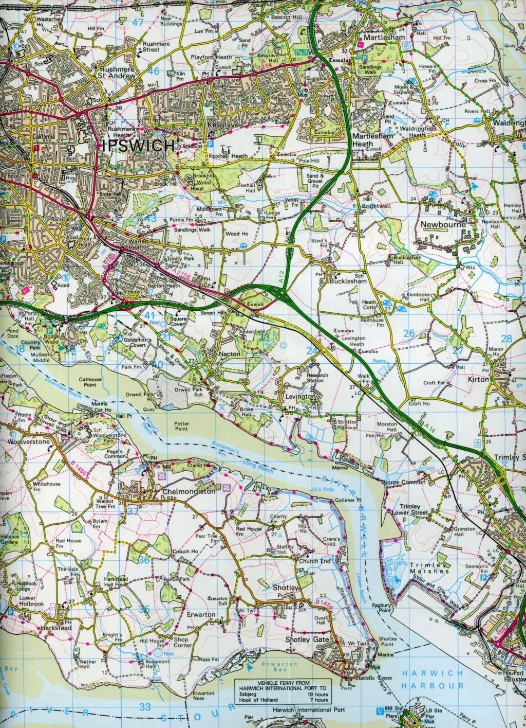 Bild: 9780319262672 | Ipswich, the Naze &amp; Clacton-on-Sea | Ordnance Survey | (Land-)Karte