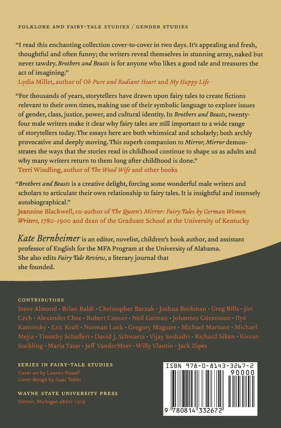 Rückseite: 9780814332672 | Brothers &amp; Beasts | An Anthology of Men on Fairy Tales | Bernheimer