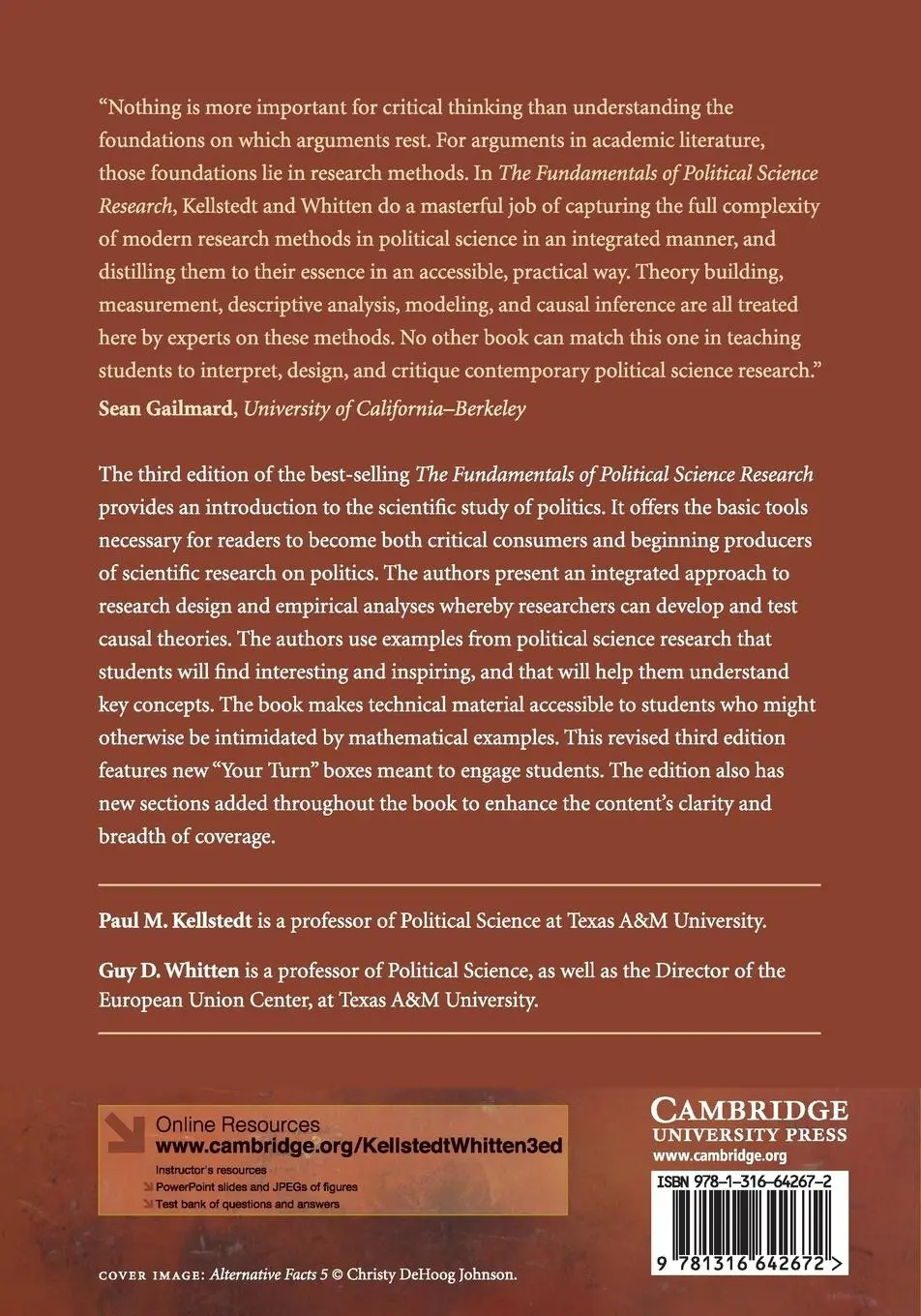 Rückseite: 9781316642672 | The Fundamentals of Political Science Research | Kellstedt (u. a.)