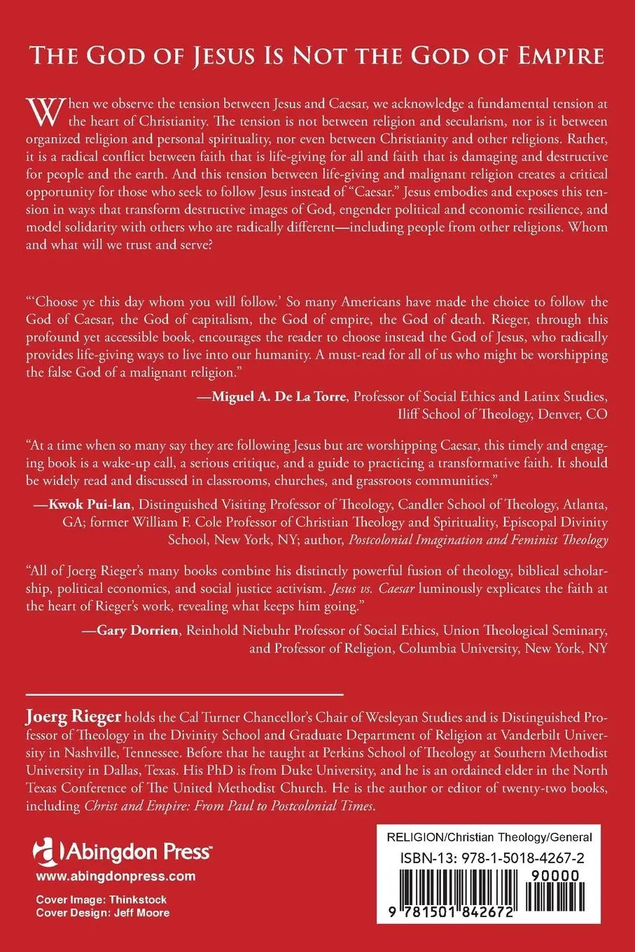 Rückseite: 9781501842672 | Jesus vs. Caesar | For People Tired of Serving the Wrong God | Rieger