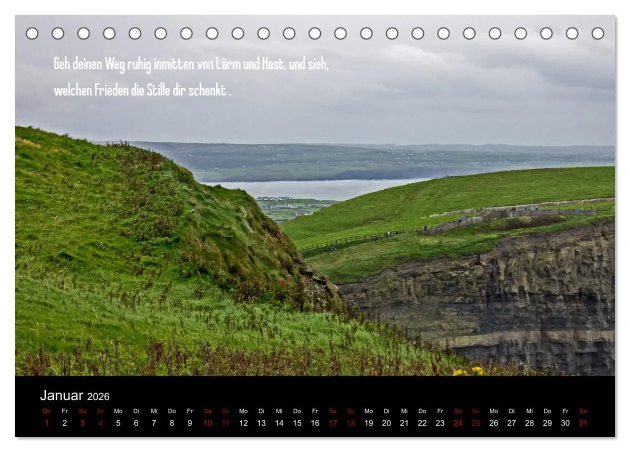 Bild: 9783457882672 | Irland - Irische Segenswünsche (Tischkalender 2026 DIN A5 quer),...