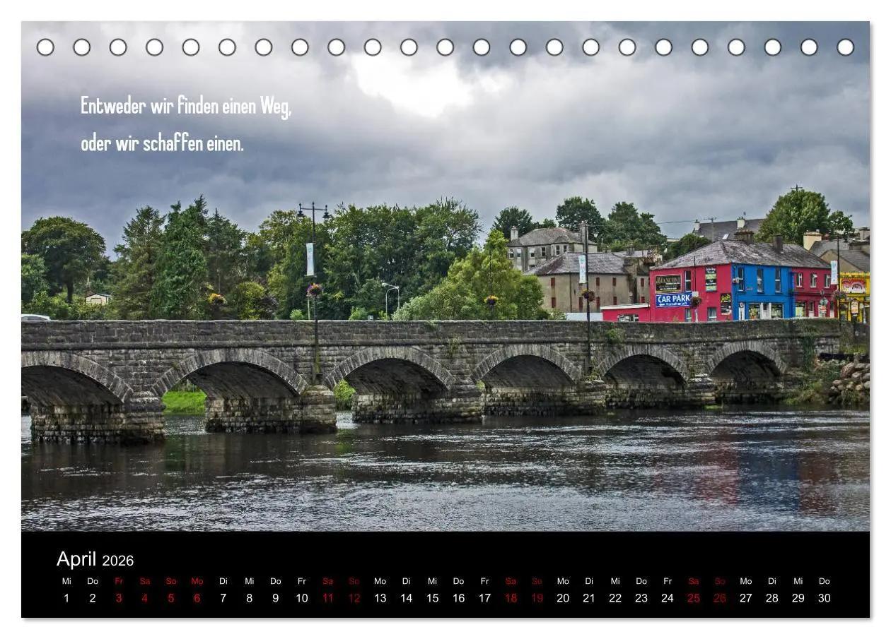 Bild: 9783457882672 | Irland - Irische Segenswünsche (Tischkalender 2026 DIN A5 quer),...
