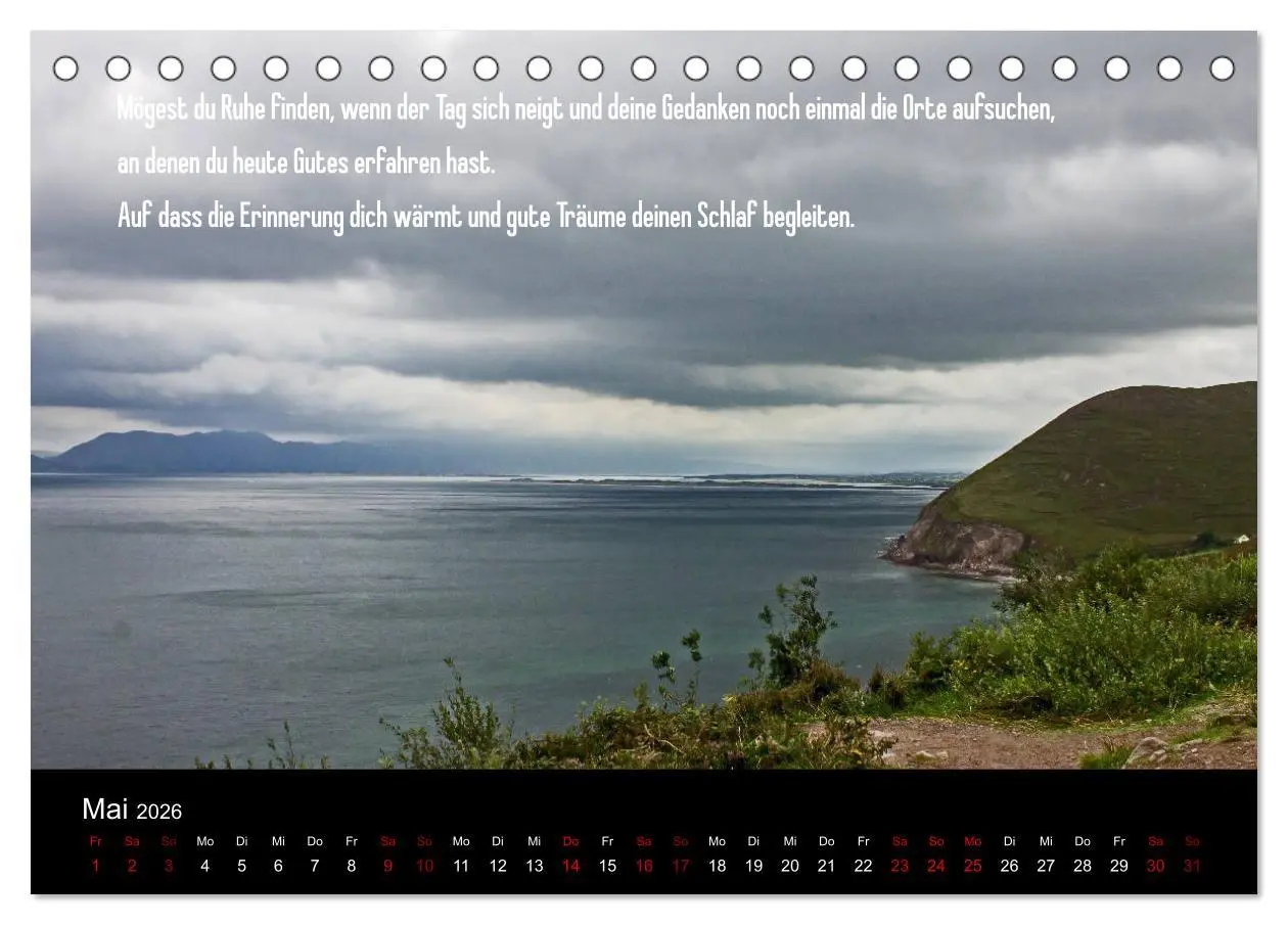 Bild: 9783457882672 | Irland - Irische Segenswünsche (Tischkalender 2026 DIN A5 quer),...